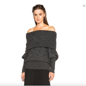 Acne Studios grey wool mohair daze sweater